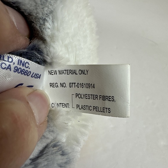 Aurora 8.5" Fuzzy PomPom Peguin Plush w/Pink Fuzzy Winter Coat - Picture 12 of 13